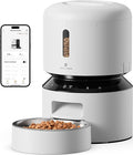 PETLIBRO Automatic Cat Feeder, 5G WiFi Automatic Pet Feeder with Freshness Preservation, 3L Timed Cat Feeders for Dry Food, Up to 48 Portions 10 Meals Per Day, Granary Pet Feeder for Cat/Dog, White by Unknown