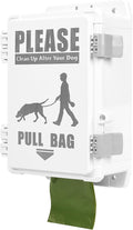 Dog Poop Bag Dispenser, Waterproof Outdoor Dog Bag Dispenser Holds Up to 8 Rolls of Waste bags, Outdoor Wall, Stake, Pole, Fence Mounted (only dispenser) by VANQOU