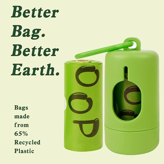 Dog Poop Bags rolls with Dispenser,120 pack Plant-Based Material | Dog Waste Bags Extra Thick Leak-Proof , Lavender-Scented Dog Poop Bags, 13x9 Inch for Bags for Dogs Walking and Cat Litter - Image 6