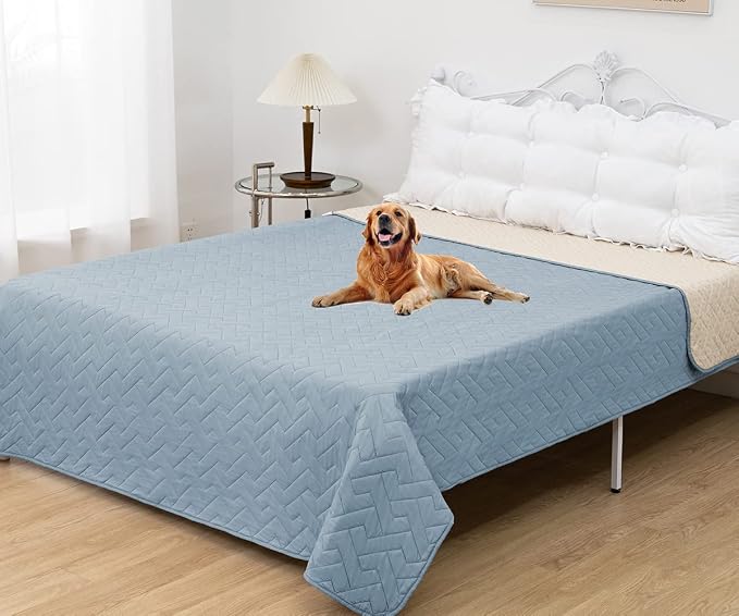 fuguitex Waterproof Dog Bed Cover Couch Cover for Pet Anti-Slip Cat Mat Pet Pad Blanket for Sofa Chair Recliner Bed Furniture Protrctor - Image 2
