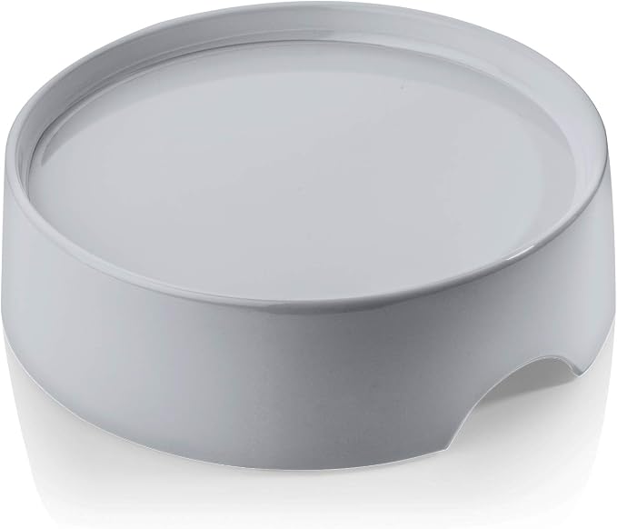 CatGuru Food Table for Cat Bowls, Elevated Feeding Station for Cat Food Bowl, Raised Stand for Pet Food and Water Bowls, Pet Feeder for Indoor Cats, Stress Free Stand for Pet Dishes or Plates (Grey) by CatGuru