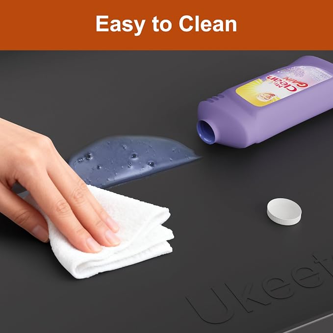 34" x 22" Extra Thick Silicone Mat Waterproof with Raised Edge, Black | Under Sink Mat for Kitchen & Bathroom, Kitchen Cabinet Liner, Multi-Purpose for Storage & Protection - Image 6