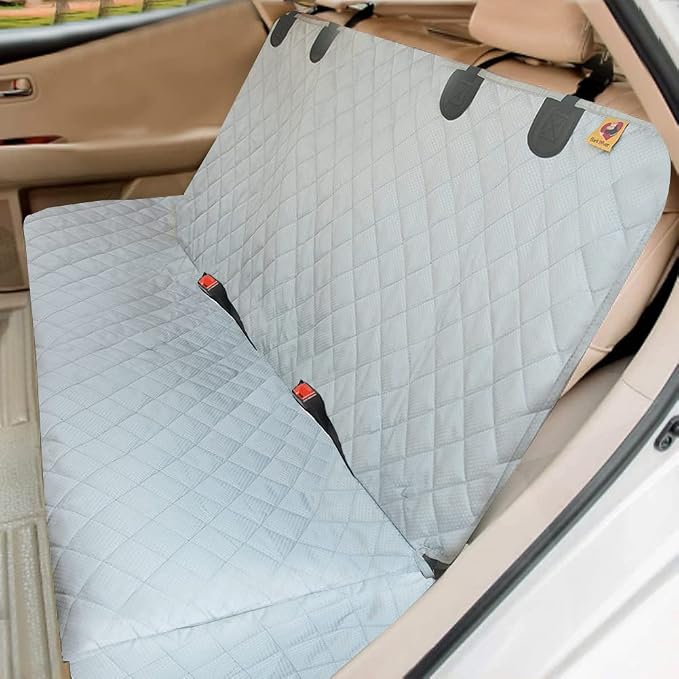 Bark Lover Dog Back Seat Cover Protector, Waterproof Dog Car Seat Covers, Nonslip Backseat Protection for Dogs and Kids, Compatible Pet Car Seat Cover for Cars & Midsize SUVs by BarkLover