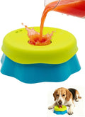 Huafly Slow Feeder Dog Bowls for Liquid Treat, Yogurt Pup Lick Toy,Bone Broth Dog Lick Bowl, for Small Large Medium Dogs Dietary Supplement or Post-op Nutrition,Include Enrichment Ball-Roll by Huafly