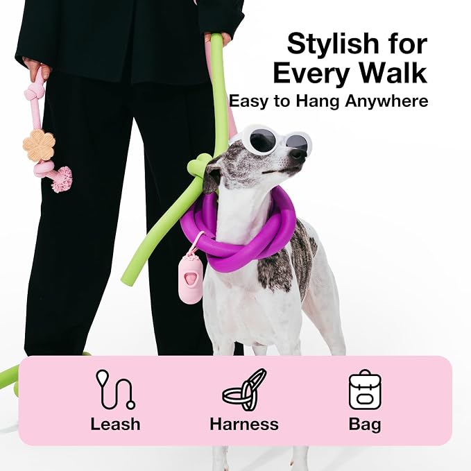 VETRESKA Dog Poop Bag Dispenser with 105 Cherry Blossom Scented Bags | Leak Proof and Extra Thick Pet Waste Bags, 1 Poop Bag Holder and 7 Rolls for Dog Walking and Cats Litter - Image 8