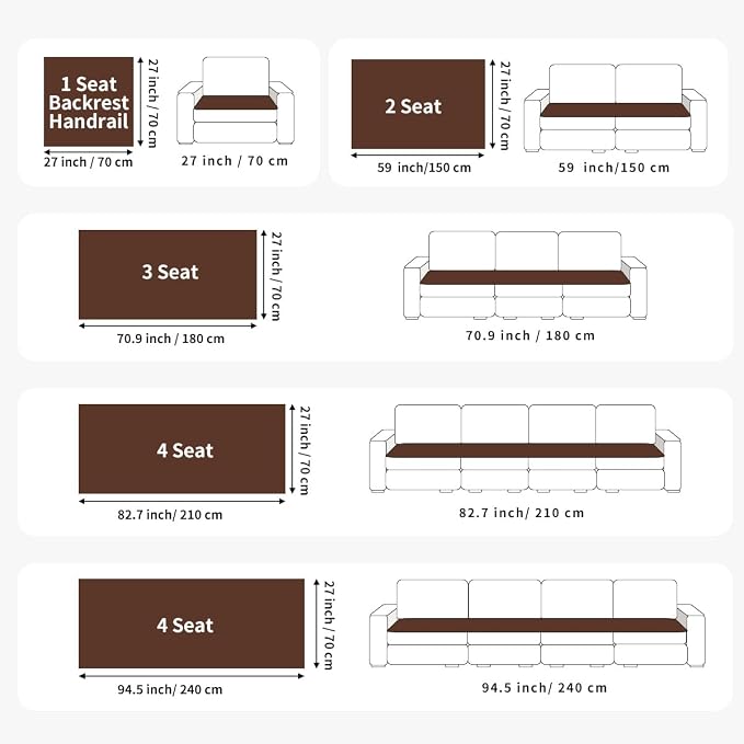 Couch Covers for Dogs, Pet Couch Covers for Loveseat, Couchs Protector for Dogs, Sofa Cover for Pets Washable, Dog Cover for Couch, Velvet Couchs Protector for Pets(1PC,Dark Brown,27.6"×70.8") - Image 5