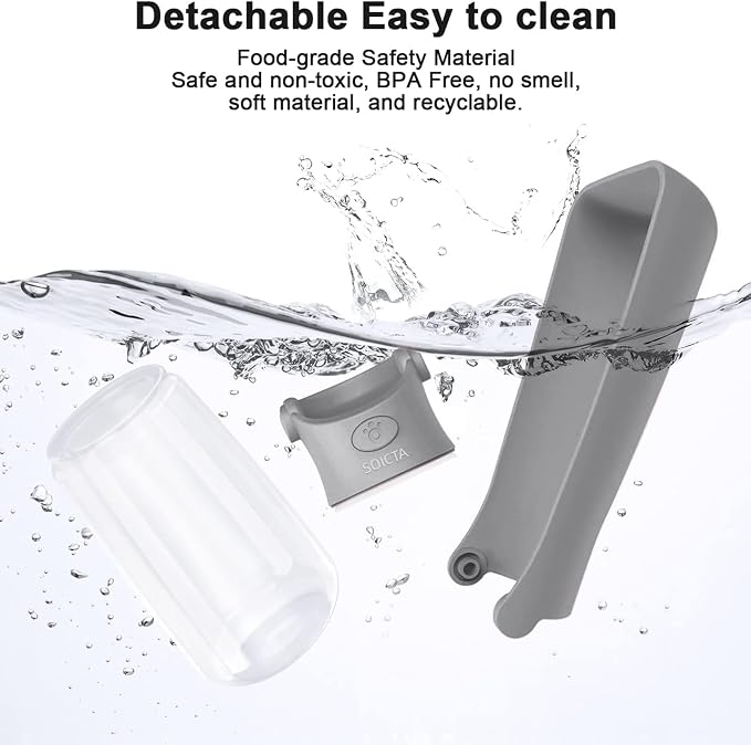 Portable Dog Small Animals Water Bottle for Walking 19 OZ or 12 OZ Pet Water Bottles for Puppy Medium Large Dogs Little Animals Water Dispenser Dog Small Animals Water Bowl - Image 4