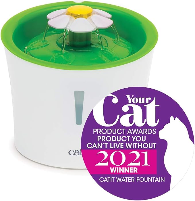 Catit Flower Fountain with Triple Action Filter,Cat Drinking Water Fountain,3 L,Green,(Pack of 6) - Image 12