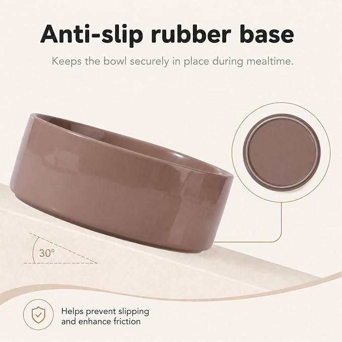 Havniva Ceramic Dog Bowls, Dog Food and Water Bowl Set, Dog Water Bowl | 8.3” Ceramic Dog Food Bowls with Non-Slip Rubber Base, Large Capacity, Dog Feeding Bowls for Large Dogs - Image 4