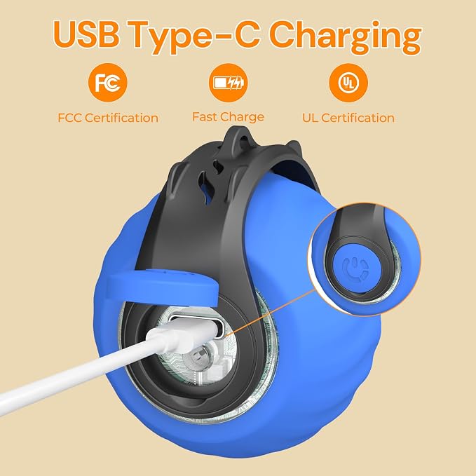 Interactive Cat Toys with Bird Sounds & 3 Speed Modes for Indoor Cats Play | Bird Sounds, 3 Speed Modes, Rechargeable Automatic Rolling, 3 Tails, Fast Charging Ball, For Indoor Cats on Hard Floor Carpet - Image 3