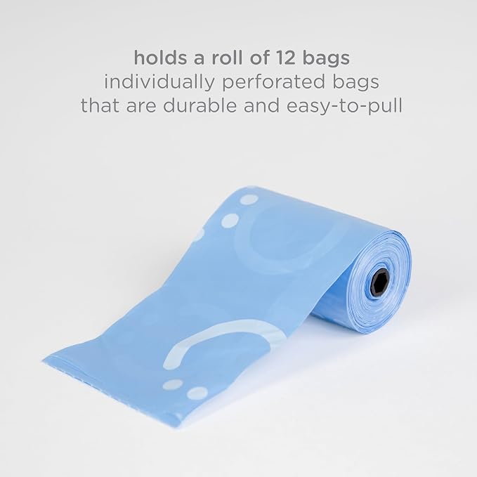 Ubbi Retractable Bag Dispenser for Diaper Bag, Sage | Portable Bag Holder for Travel, Clips to Stroller or Diaper Bag, Newborn Baby Essentials, Includes 24 Lavender Scented Bags - Image 5