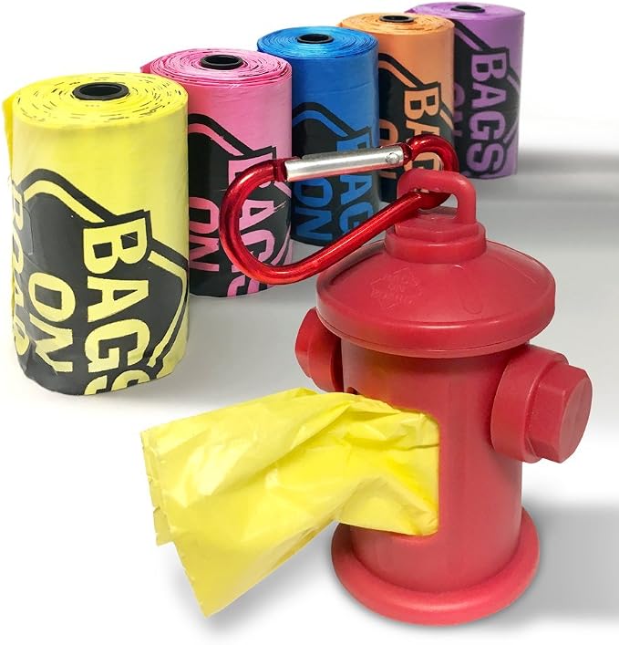 Bags on Board Fire Hydrant Style Dog Waste Bag Dispenser with 30 Refill Bags - Image 4
