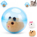 Self-Rolling Interactive Cat Ball Animal Automatic Moving Rolling Cat Ball | Self Rolling Interactive Cat Ball 360° Rolling Spin Moving Cat Ball Fun Indoor Interactive Pet Ball for Cats Dogs (Blue) by Unknown