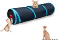 Cat Tunnel Tube Toys，Tunnels for Indoor Cats, 2 Way Foldable | Interactive Pet Crinkle Pop Up Tunnel with Balls Peek Hole Hideaway for Rabbits, Kittens, Ferrets, Puppy Playing & Exploring by Deofun
