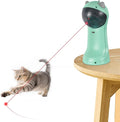 TBTeek Cat Toy, Automatic Cat Toy, 5 Fun Patterns, 4 Speed Modes (Green) | Motion-Activated, Rechargeable, Adjustable Light Angles, Random Trajectory by TBTeek