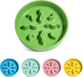 Ceramic Slow Feeder Dog Bowls Small Breed, 0.5 Cups Dog Food Dish for Fast Eaters, Puzzle Bowl for Small Dogs and Cats, 5.5 Inch-Green by LETAUCIPET