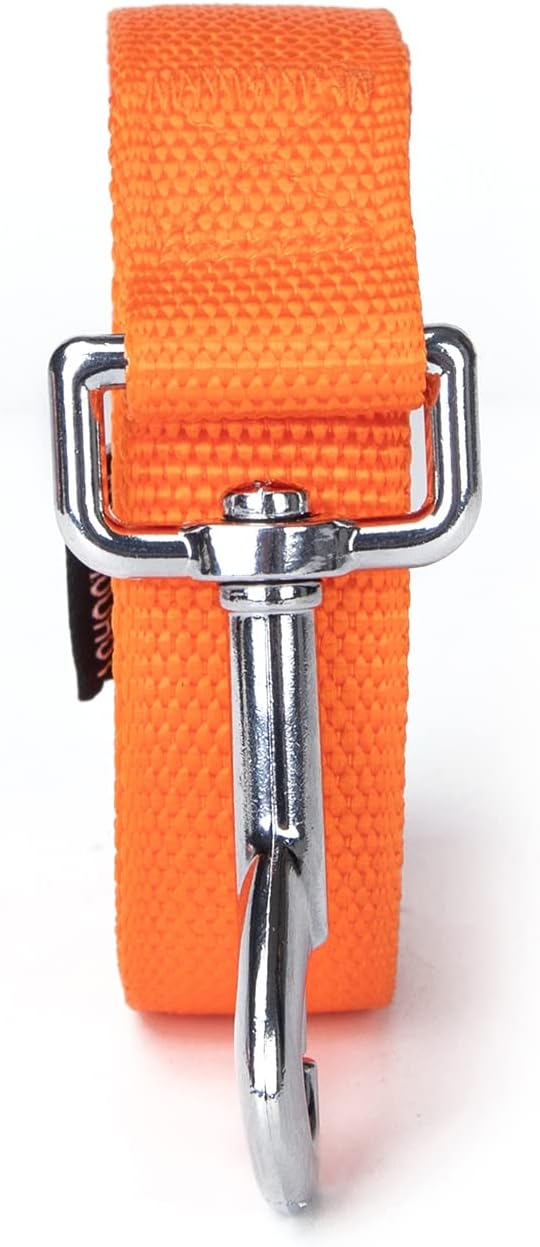 Strong Durable 6ft Nylon Dog Training Leash, 1 Inch Wide Traction Rope, for Small and Medium Dog (Orange, 6 Feet) - Image 9