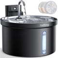 Wireless Cat Water Fountain [Water & Battery Separation] FEELNEEDY 4000mAh Battery Operated Cat Fountain, Cordless Pet Fountain with Motion Sensor for Cats Dogs-3.5L/118oz by FEELNEEDY