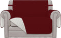 Easy-Going Reversible Couch Cover, Oversized Chair, Christmas Red/Ivory | Machine Washable Slipcover For Dogs, Water Resistant Furniture Mat For Living Room, Non-Slip Sofa Cover, Pet Friendly by Easy-Going