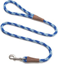 Mendota Pet Snap Leash - British-Style Braided Dog Lead, Made in The USA - Sapphire, 3/8 in x 4 ft - for Small/Medium Breeds by MendotaPet