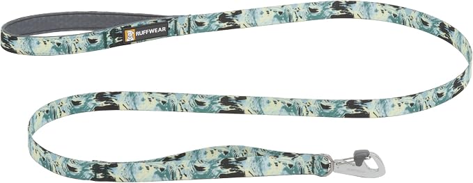 Ruffwear, Front Range Dog Leash, 5 ft Lead, Sweeping Sage | Light & Strong Lockable Swivel Crux Clip, Padded Handle, Durable Webbing, Traffic Handle & Accessory Loop for Everyday Walks by RuffwearInc