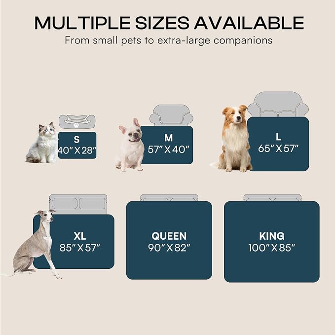 Luciphia Waterproof Dog Blanket, Reversible Sherpa Fleece for Couch Cover | Reversible waterproof pet blanket with soft Sherpa fleece; machine washable, protect couch bed car, Navy-thicken 57" x 40" - Image 7