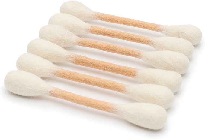 Glaciart One Swabs Cat Toys with Catnip - 6 Pk | Durable for Chew, Cute Cat Toys Interactive Kitty for Boredom, Exercise, & Play | Filled w/Organic Catnip for Anxiety & as Digestive Aid | Gift Idea by GlaciartOne