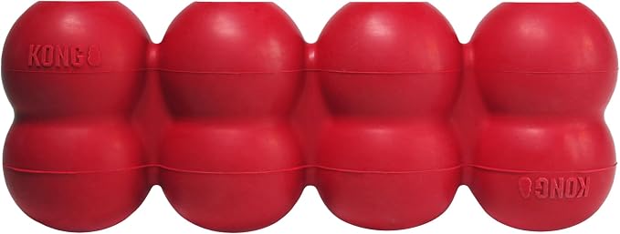 KONG Goodie Ribbon, Stuffable Natural Rubber Dog Toy, for Small Dogs | Stuffable Bone-Shaped Rubber Toy with Four Fillable Goodie Grippers for Fun, Treat-Based Enrichment Play - Image 2