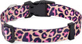Mihqy Dog Collar for Large Dogs, Fashion Design, Pink Leopard,L | Neck Fit 14.9"-24.8", Multiple Patterns，4 Sizes for Small Medium Large Dogs, Comfortable for Walks and Outdoor Hikes by Mihqy