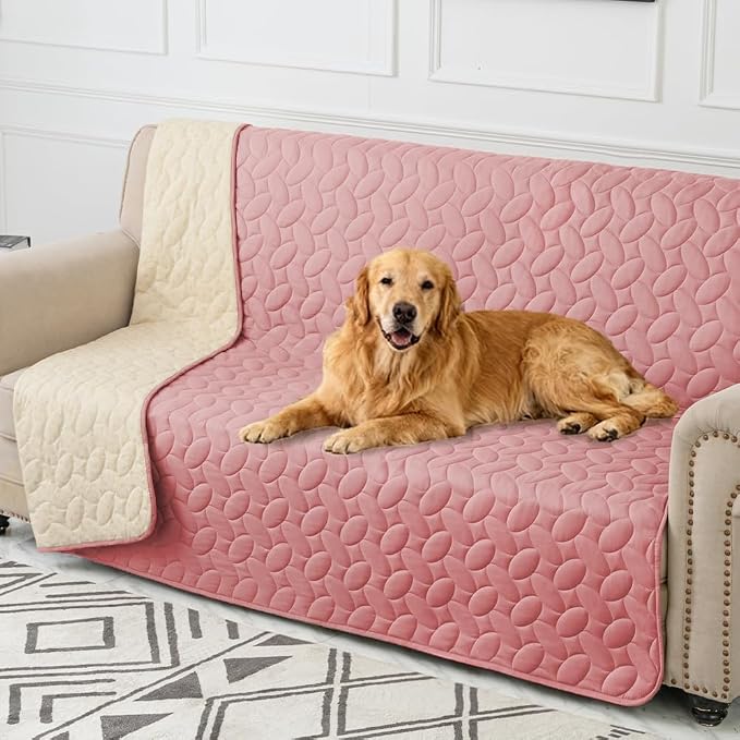 Ameritex Pet Bed Cover Dog Bed Blanket for Sofa and Furniture Waterproof New Pattern Design (52x82 Inch, Pink) by Ameritex