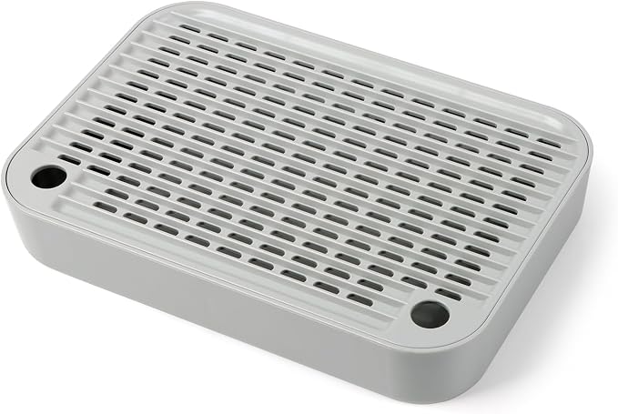 Cat Litter Box Step with Filter Function, Non-Slip Cat Step, Light Grey | Double Layer Litter Box Ramp for Kitten & Elderly Cats, Litter Catcher for Automatic Cat Litter Box, Easy to Clean - Image 8
