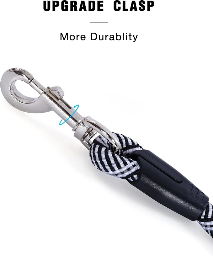 Long Dog Leash with Reflective Threads 15FT 20FT 30FT 50FT,Heavy Duty Bungee Dog Leashes for Small Medium Large Breed Dogs,Shock Absorbing Training Leash for Walking,Hunting,Camping&Yard - Image 5