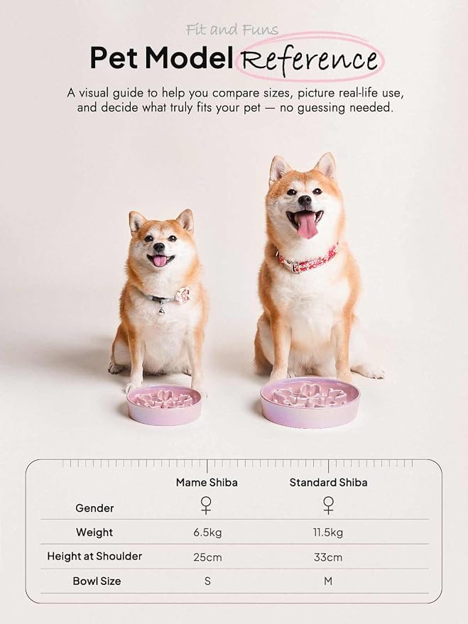 LE TAUCI Ceramic Slow Feeder Dog Bowls Small Breed, 0.6 Cups Dog Food Dish for Fast Eaters, Puzzle Bowl for Small Dogs and Cats,Sakura Pink - Image 5