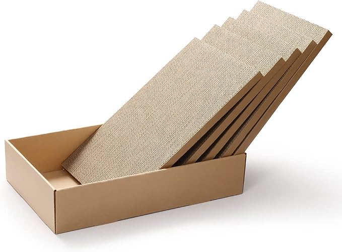 5 Packs in 1 XL Cat Scratcher, Cat Scratching Pad, Double Sided Cardboard Cat Scratcher - Image 6