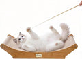 Wooden Indoor Sisal Cat Scratcher Bed Furniture for Indoor Cats & Kittens | Space-Saving Natural Sisal Cat Hammock Scratching Pad Lounge, Indoor Scratch Post Chair For Household Cats & Kittens by Unknown