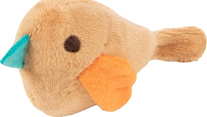 SmartyKat Chickadee Chirp Electronic Sound Cat Toy, Contains Catnip, Battery Powered - Light Brown, One Size by SmartyKat