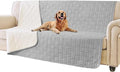 Tcksstex Waterproof and Non-Slip Dog Bed Cover and Pet Blanket Sofa Pet Bed Mat ，car Incontinence Mattress Protectors Furniture Couch Cover for Most Cats Dogs,Pets（52x82-Light Grey） by TcksstexFauxFurDogBedCover