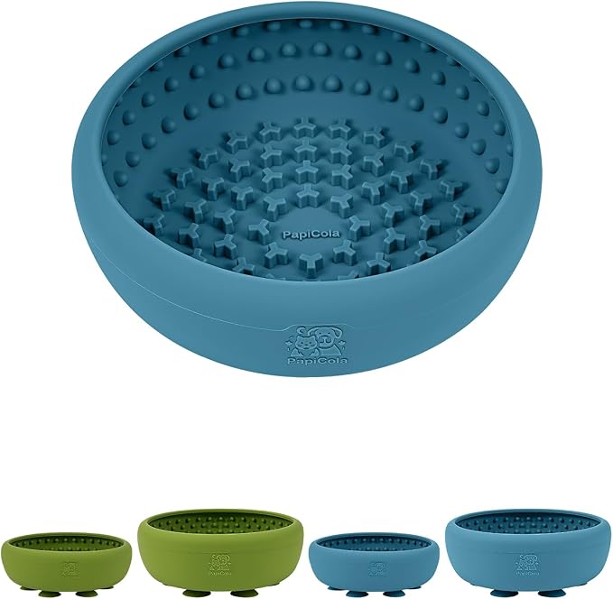 Dog Lick Bowl for Dogs S, Lick Mat, Dog Slow Feeder | Strong Suction Base, BPA-Free Silicone, Freeze Licking Bowl for Anxiety Relief, Enrichment & Distraction, Dishwasher Safe by PapiCola