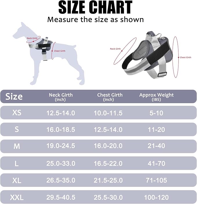 Dog Harness, No-Pull Reflective Dog Vest, Breathable Adjustable Pet Harness with Handle for Outdoor Walking - No More Pulling, Tugging or Choking (Lavender, X-Small (Pack of 1)) - Image 4