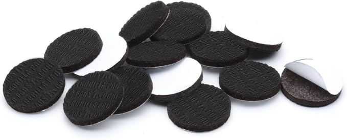 Slipstick GorillaPads CB147 Non Slip Furniture Pads/Gripper Feet (Set of 16) Self Adhesive Rubber Floor Protectors, 1 inch Round, Black (Pack of 3) - Image 3