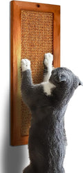 Cat Scratching Post, Wooden Sisal Cats Wall Scratcher, Floor or Wall Mounted Vertical Cat Scratch Pad for Indoor Cats Adults or Kittens, Cat Wall Furniture Protector by LSAIFATER