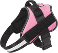 Dog Harness, No-Pull Reflective Dog Vest, Breathable Adjustable Pet Harness with Handle for Outdoor Walking - No More Pulling, Tugging or Choking (Pink, L) by Bolux