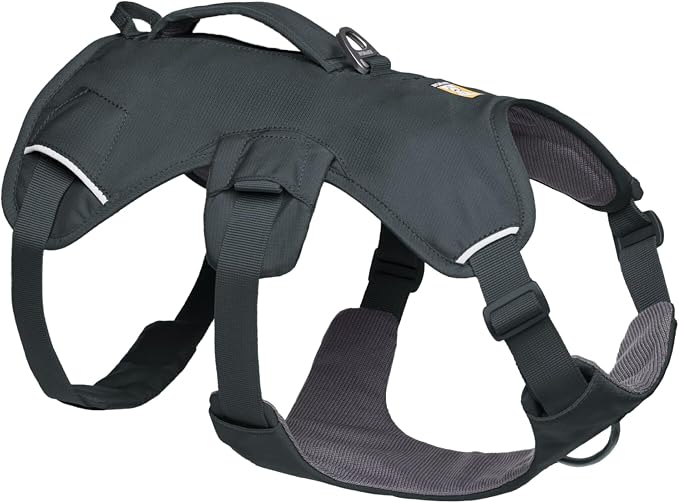 Ruffwear, Web Master, Multi-Use Support Dog Harness, Hiking and Trail Running, Service and Working, Everyday Wear, Basalt Gray, Small by RuffwearInc