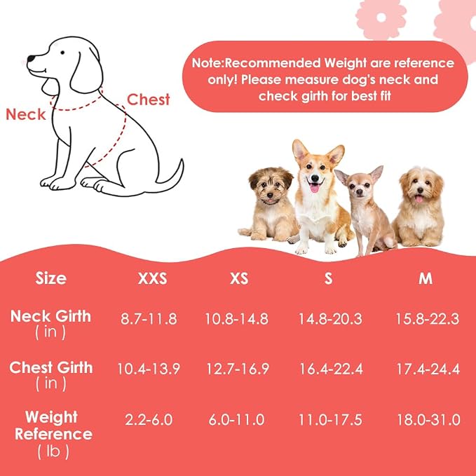 SlowTon No Pull Dog Harness with Leash for Small Medium Dogs, Flower S | Floral Pattern, Step-in, Lightweight, Easy Put On and Off, No Choke, Soft Cotton and Suede for Daily Walking - Image 3