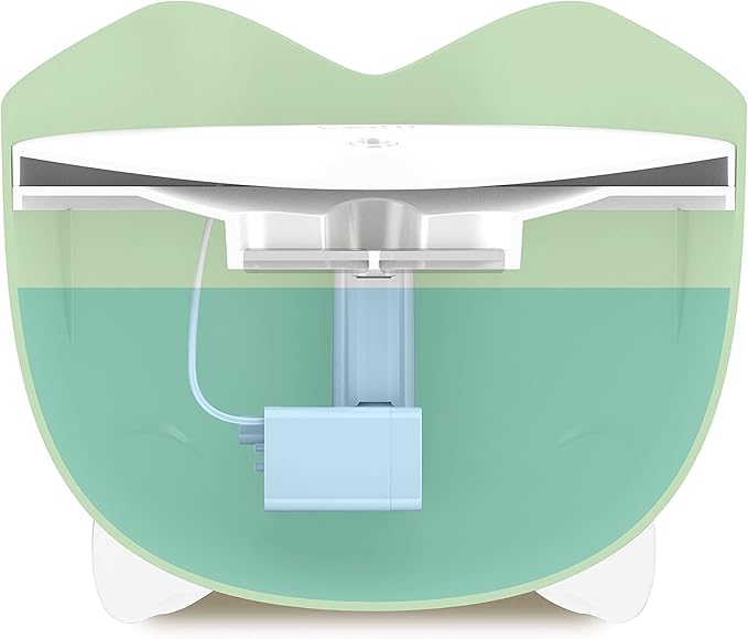 Catit PIXI Drinking Fountain, Green | Cat Water Fountain with Triple Filter and Ergonomic Drinking Options - Image 2