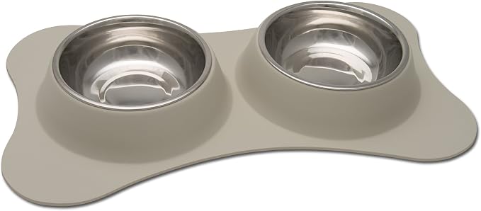 Loving Pets Bone Shaped Flex Diner for Dogs, Biscuit, Small by Loving+Pets