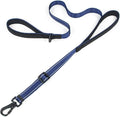 Reflective Double Handle Dog Leash for Large Medium Small Dogs (RB, L) | Heavy Duty, Adjustable with Soft Padded Handles, Traffic Control for Training, Walking, Running by Tiffpaws