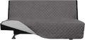 Easy-Going Reversible Couch Cover, Large Futon Sofa, Gray/Light Gray | Machine Washable Slipcover For Dogs, Water Resistant Furniture Mat For Living Room, Non-Slip Sofa Cover, Pet Friendly by Easy-Going