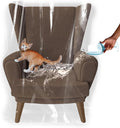 LAMINET Heavy Duty Clear Plastic Chair Covers Protectors for Recliner | Durable vinyl protector shield for armchair recliner against pet scratches, hair, dust, spills; simply wipe clean. by LAMINET