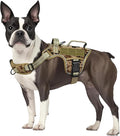 Dog Harness, Tactical No Pull for Small Sized Dog with Handle | Breathable Soft Padded, Adjustable, Reflective, Molle System, Heavy Duty, No Choke for Walking Training, Desert Camo Small by Runfido